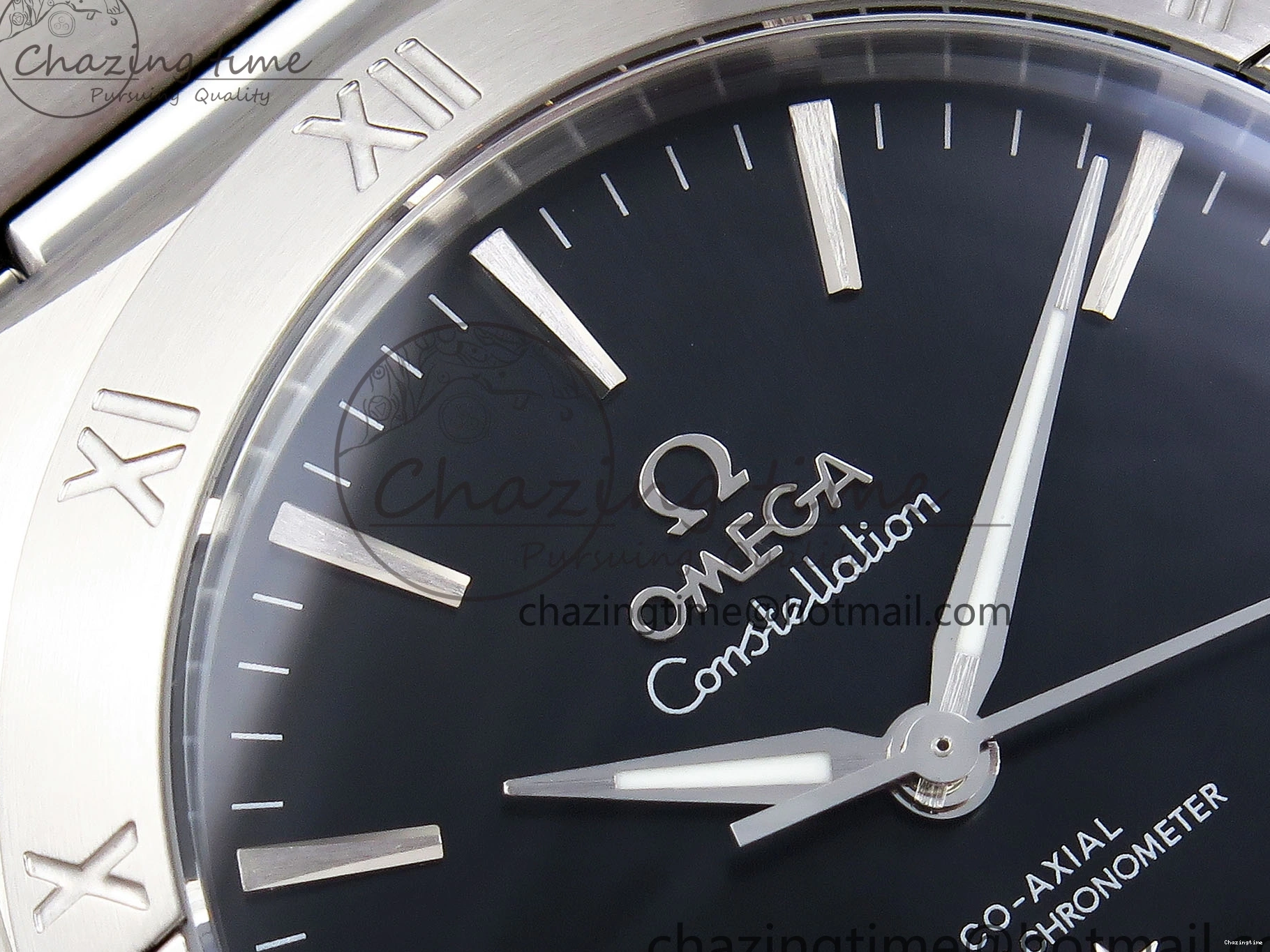 0122 Snug Constellation 39mm SS ASWF 1:1 Best Edition Black Dial on SS Bracelet A 7771